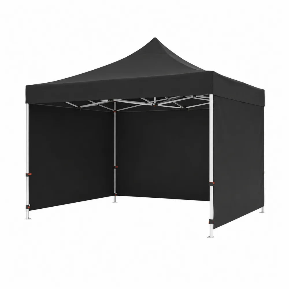 Schwarzes Faltpavillon mit Aluminiumrahmen 3x3x2.5m
