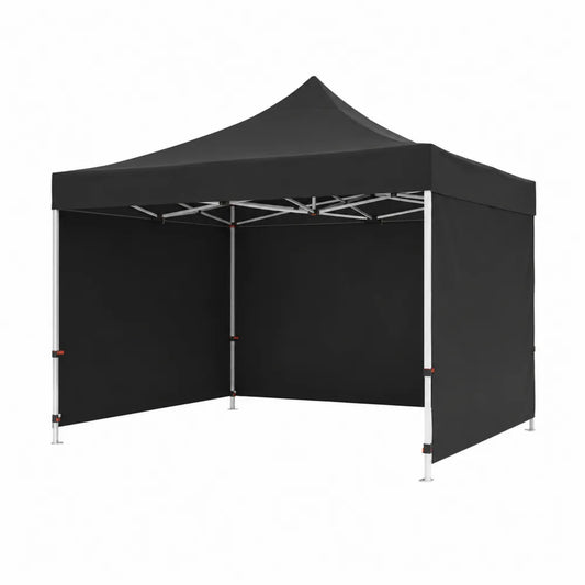 Schwarzes Faltpavillon mit Aluminiumrahmen 3x3x2.5m