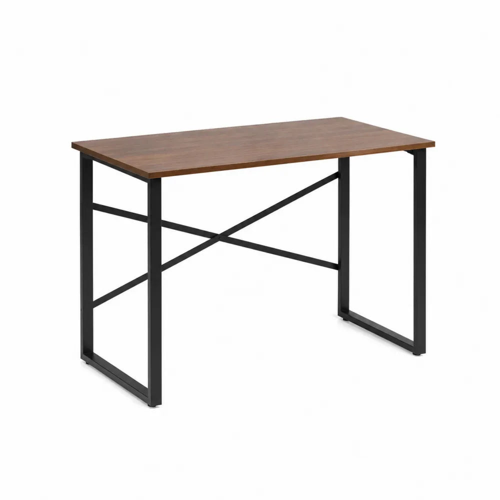Schreibtisch mit Holzplatte und Metallgestell 120x60x75cm